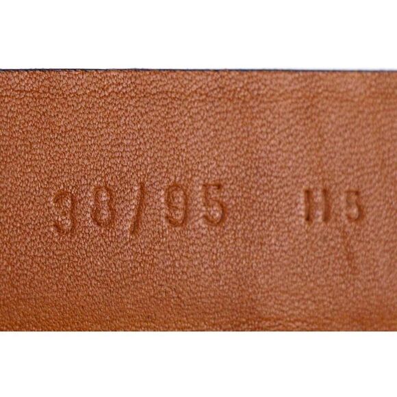 Cole Haan REDDISH BROWN GENUINE LEATHER 1 1/8"Wd CASUAL DRESS BELT Sz 38/95 (B31 - Picture 8 of 15